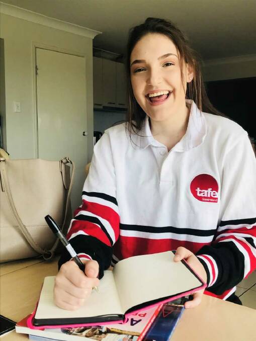 ON TASK: Sarah Roland found TAFE was just the right fit.