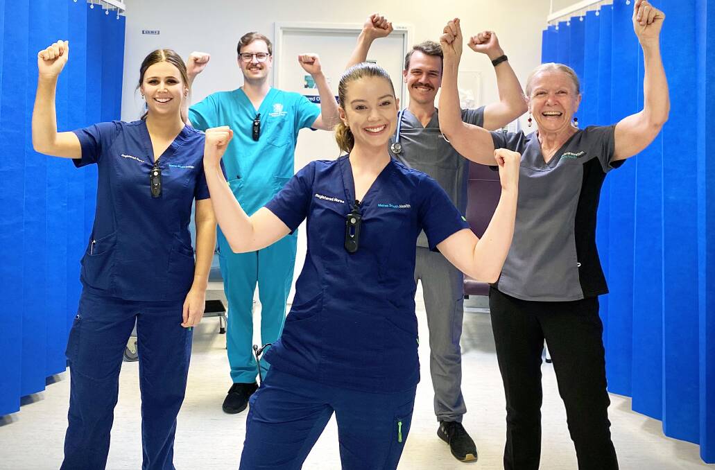 SIGH OF RELIEF: Redland Hospital emergency staff are pretty chuffed at local vaccination results. A total of 91.9 per cent of Redland residents have had their first vaccination. 