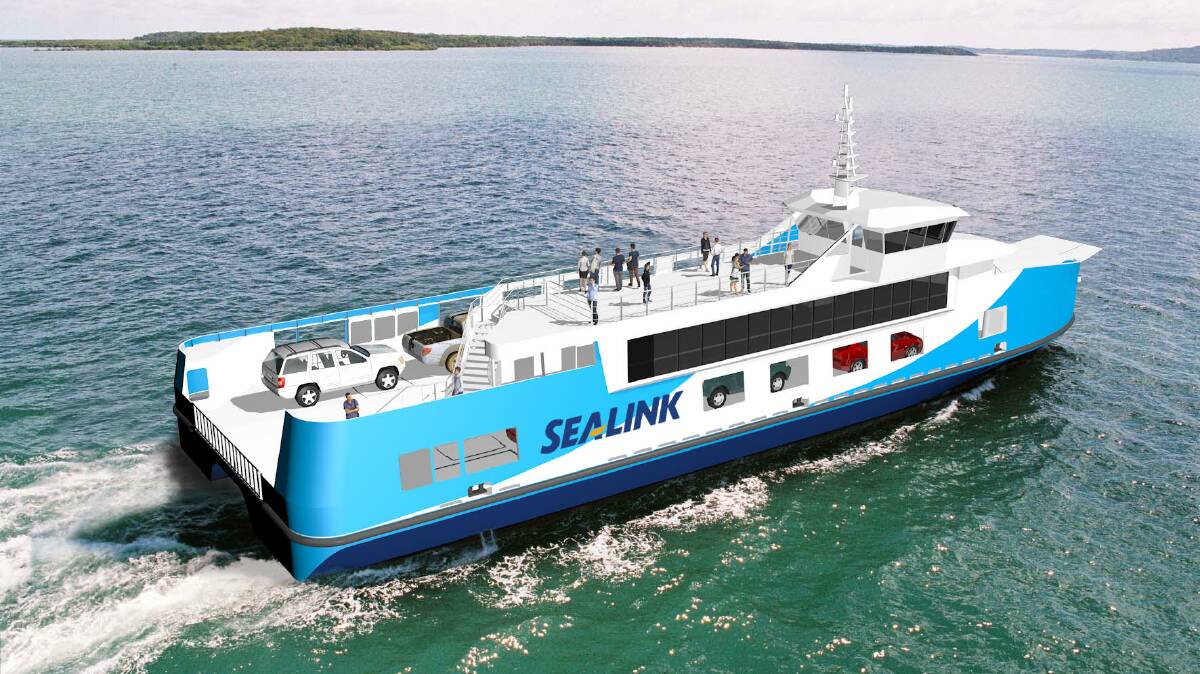 FERRY: An artist's impression of one of the new SMBI ferries.