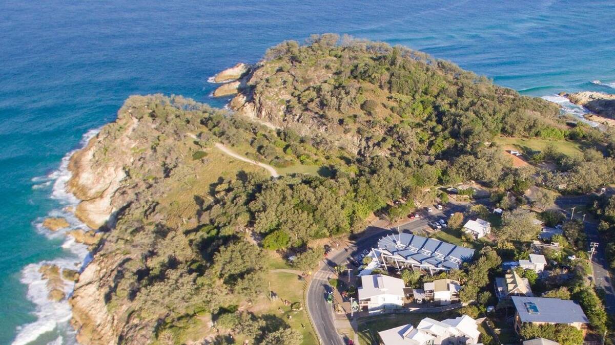 LOOKOUT: The striking Point Lookout head where a whale interpretive centre is proposed to be built.
