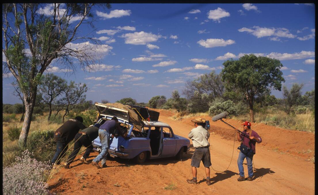 TOUGH REPAIRS: A little problem is filmed as the bush mechanics resolve a mechanical issue in the middle of nowhere.