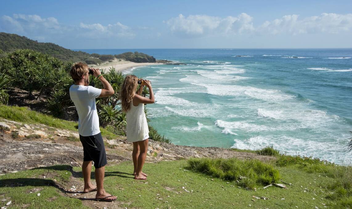 BEAUTIFUL STRADDIE: Research has found that numbers are climbing as overseas tourists like these enjoy North Stradbroke Island. Most of the tourists have come from Europe. Photo: Supplied.