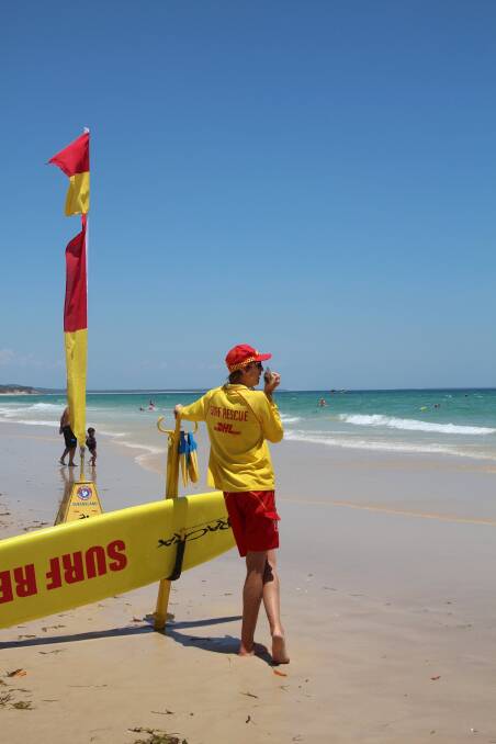 STRADDIE: Stick between the flags is the message from lifesavers.