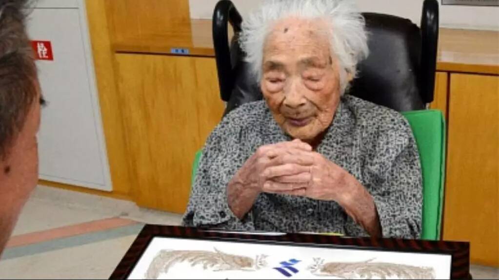 OLDEST: Nabi Tajima died in a hospital on Saturday. She was 117.