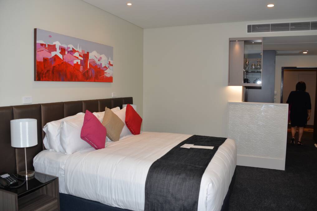 HOTEL UPGRADE: One of the Alexandra Hills Hotel's new rooms.