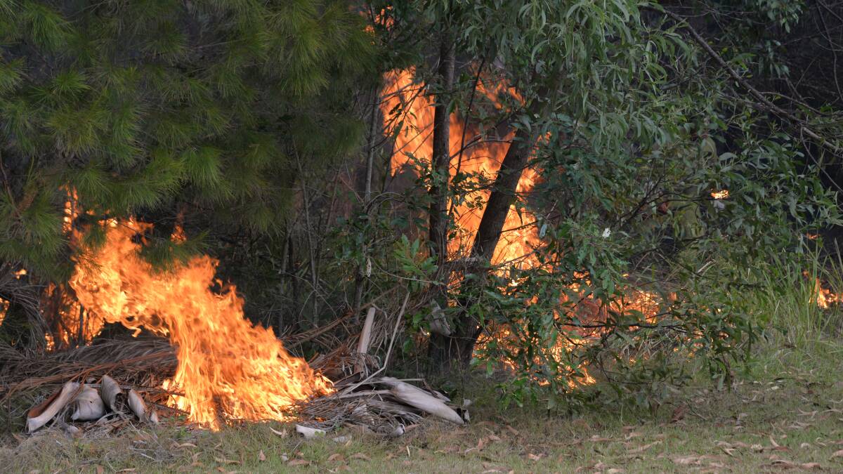 DANGER: Flames rise metres into the air from piles of rubbish. A QFS report in 2017 found that many residents' activities contributed to dangerous fire conditions.