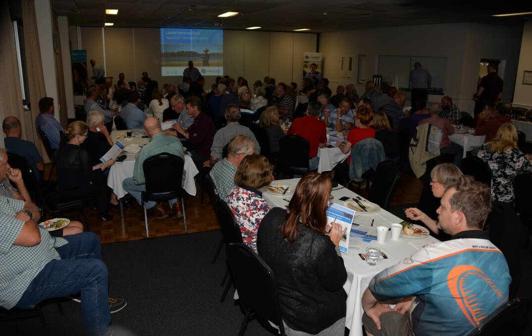 BIG CROWD: About 90 people went to the Capalaba Sport Club to hear Seqwater explain its decision on the Leslie Harrison Dam.