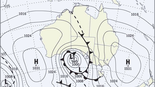 WHAT'S COMING: The bureau's short-term weather map is valid for 36 hours.