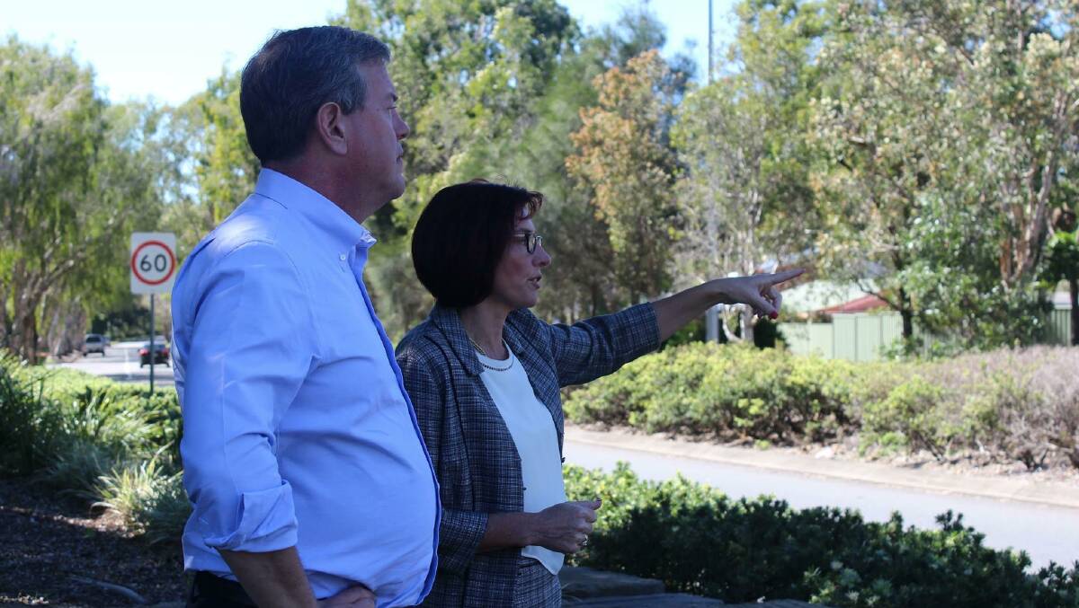 SCOUTING THE DISTRICT: LNP leader Tim Nicholls with Cr Julie Talty.