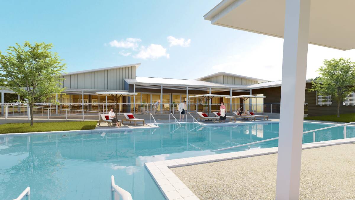 SPLASH:  The pool at the Redland Bay aged care home.