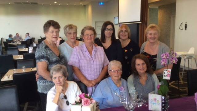 COUSINS MEET: Betty Jones, centre, with some of her many cousins. They are celebrating Betty's 90th birthday at the Cleveland RSL. The cousins have held regular lunches for 40 years. 