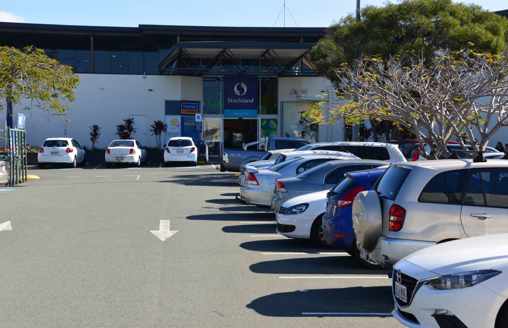 The "Stockland'' car park behind the Woolworths store in Cleveland. The area is council land and those over-staying parking may be fined.