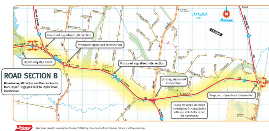 FUTURE VISION: Plans for Mount Cotton Road in a 2007 state government document which proposed dual lanes. 