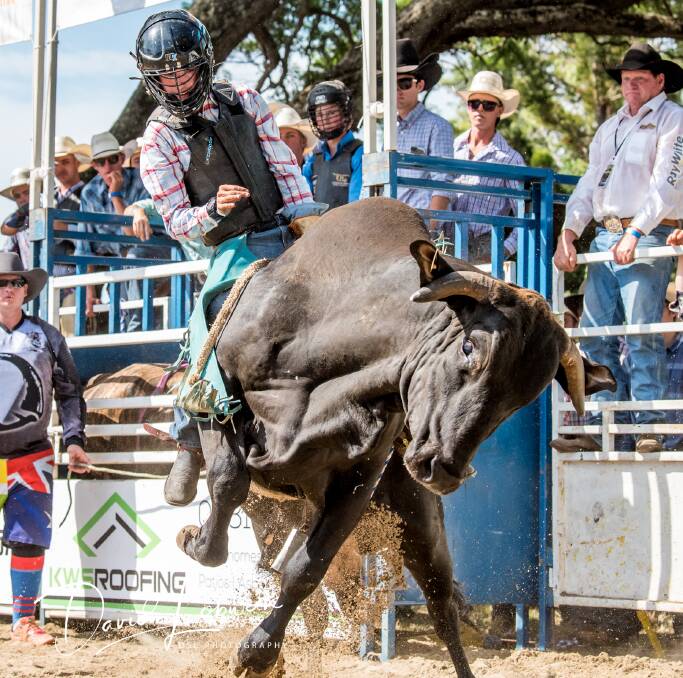 EXTREME: Some of the finest bull riders will be in action next to the Redland Bay Hotel on Saturday, January 18. 