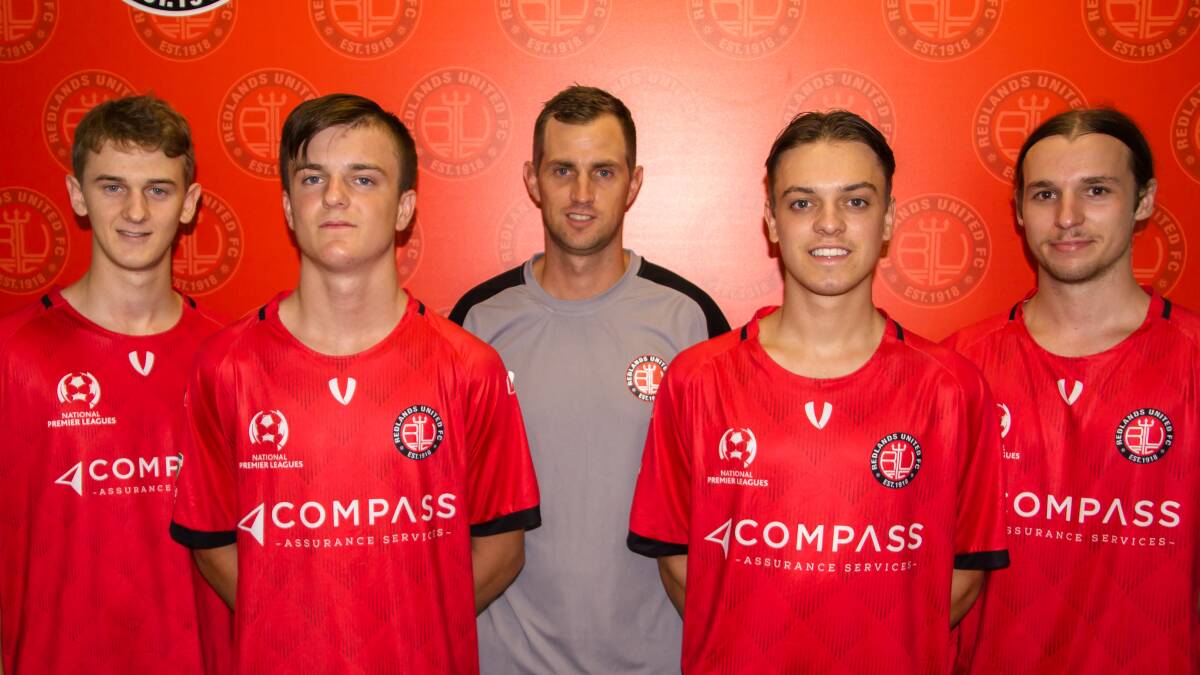 YOUNG TALENT TIME: Four Redlands United juniors have made the big time, earning their first senior contracts. Photo: Ray Gardner