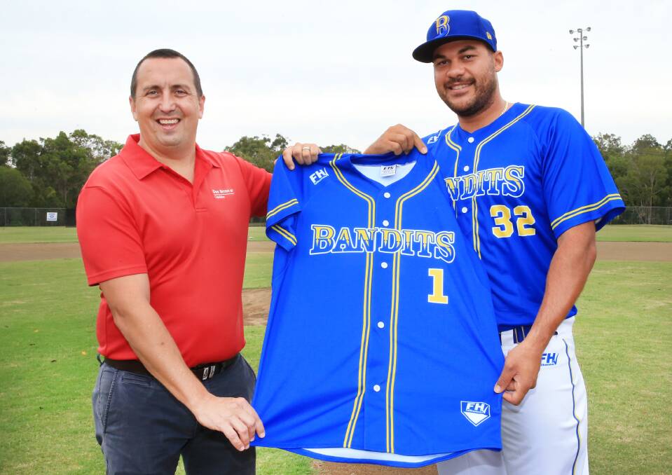 PLAY BALL: Capalaba MP Don Brown was presented with a specialised kit to mark the start of his patronage. Photo: supplied