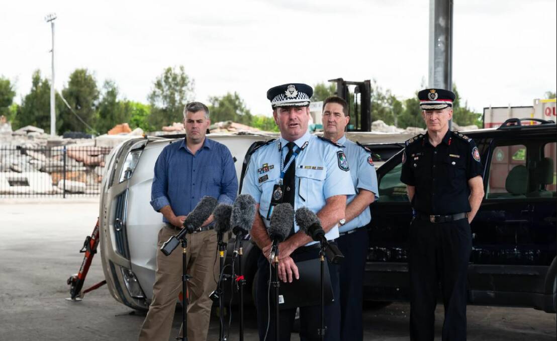 CRACKDOWN: Assistant Commissioner Ben Marcus adresses the media as a police Christmas road safety operations is launched. 