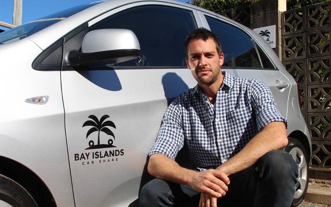 DRIVING TO SUCCESS: Aaron Pipkorn launched the business under the name Bay Islands Car Club in 2018. Council has now given the green light to a trial at Redland Bay. Photo: Jordan Crick