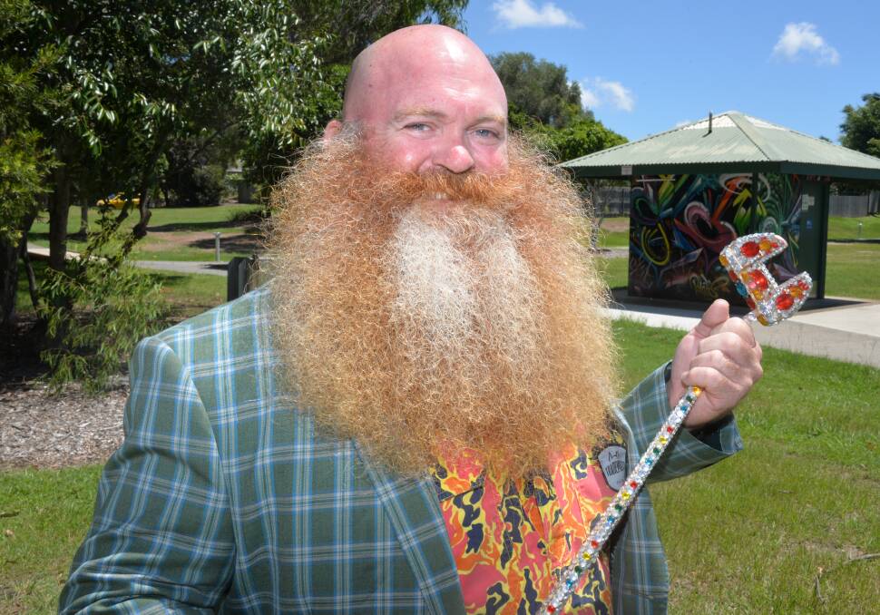 BIG BEARD: Mark Duncan was known as the bearded garbo on Holey Moley. The show was filmed at Thornlands. Photo: Jordan Crick