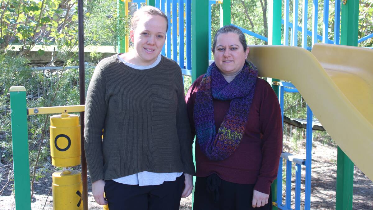 ALEX HILLS: East Coast Montessori Limited board members Rebecca Grugan and Ruth Dyer at the site of the new school. 