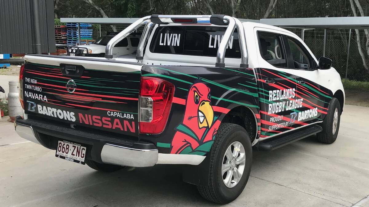 COVID CASH: Redlands Rugby League Club are using a ute to deliver grog during the pandemic. 