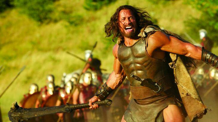 LEADING MAN: Dwayne Johnson appeared in 2014 film Hercules. Young Rock chronicles the Hollywood star's rise to fame. 
