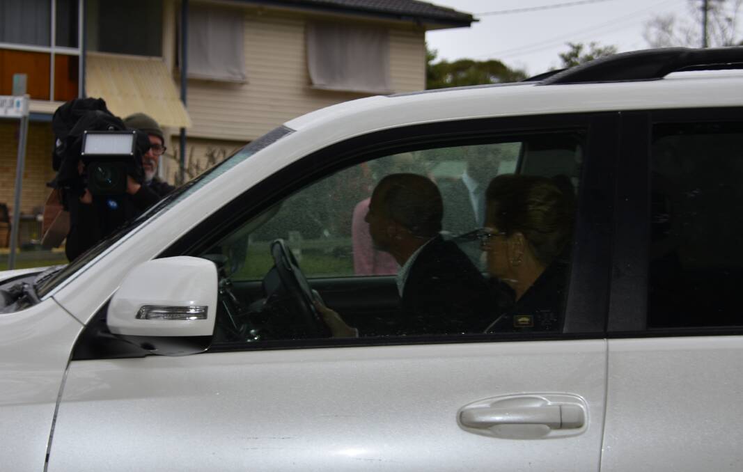 Mayor Karen Williams leaves Cleveland Magistrates Court after being found guilty of drink-driving. Photo by Emily Lowe