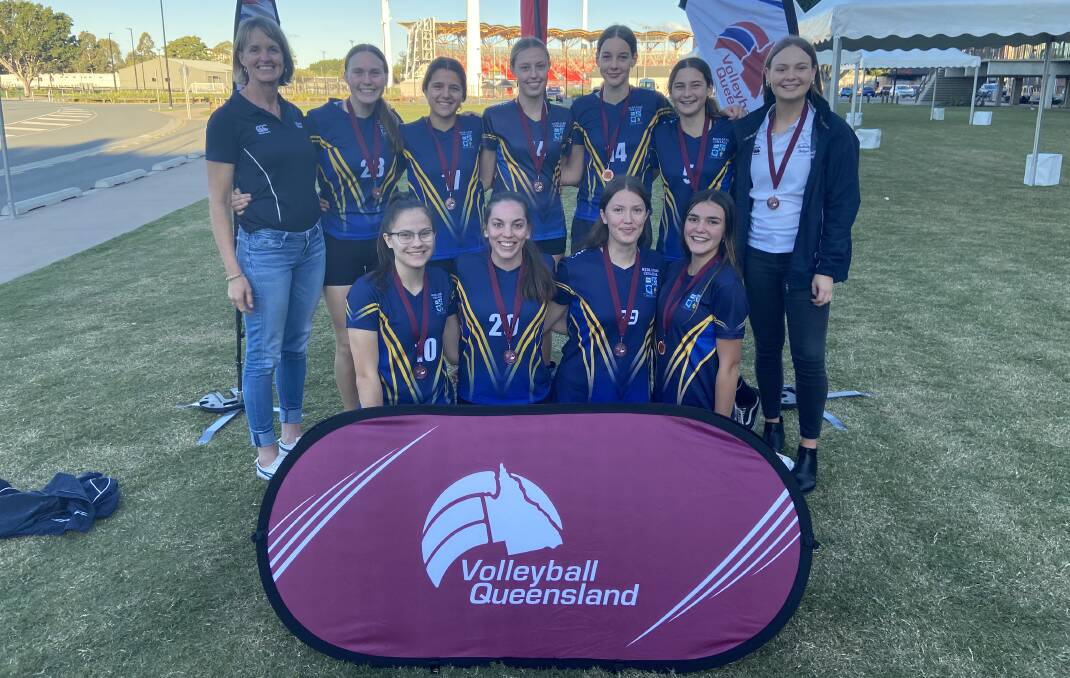 BIG ACHIEVEMENT: The year 11 girls division one team made up of Kiah OShea, Miré Cloete, Charlize Kinnear, Ella Montenegro, Emma Hounslow, Jade Duvenage, Chelsi Coker, Aisha Sergeant and Jasmine Rayner won bronze. They were managed by Kerry Thomas and coached by Kate von Euw. 