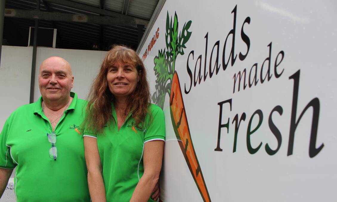 RECOVERY: Salads Made Fresh is run by Jeff McEvoy and partner Darlene. The business' sales dropped by about 40 per cent during the height of the COVID-19 pandemic. Photo: Jordan Crick 