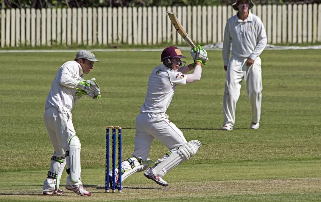 FINE FORM: Marnus Labuschagne during an innings for Redlands Tigers against Gold Coast. Photo: Doug O'Neill. 