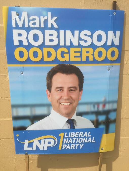 LEADER MISSING: LNP signs show candidates on their lonesome, with party leader Deb Frecklington nowhere to be seen. 