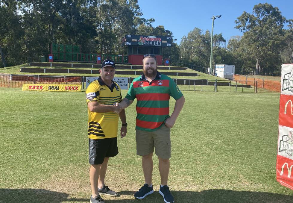BIG MATCH: The legends game between an Australian all star team and a side of Redlands legends was launched at Thornlands on Friday. 
