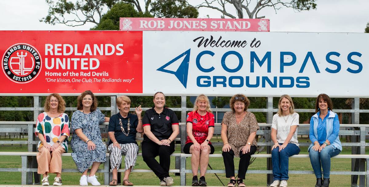 MEMORIES: There were plenty of smiles as Redlands United hosted former players for Female Football Week. Photo: supplied