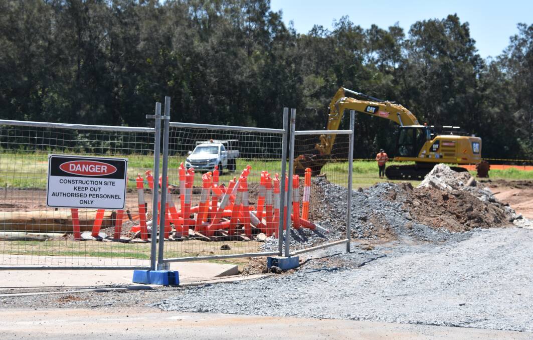 UNDERWAY: Moores Road car park construction began on Monday, October 21 and is expected to last six months. The new car park is stage one of the Weinam Creek redevelopment project. Photo: Jordan Crick. 