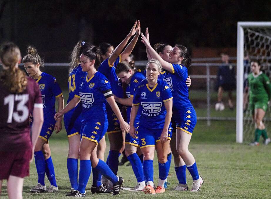 IN FORM: The Capalaba women's team earned a comfortable 4-1 win over Queensland Academy of Sport. Photo: Alan Minifie/Capalaba FC