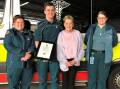 HEROES: Jan Williams thanks paramedics who rushed to her side after she suffered a cardiac arrest at a Brisbane pub. Photo: supplied
