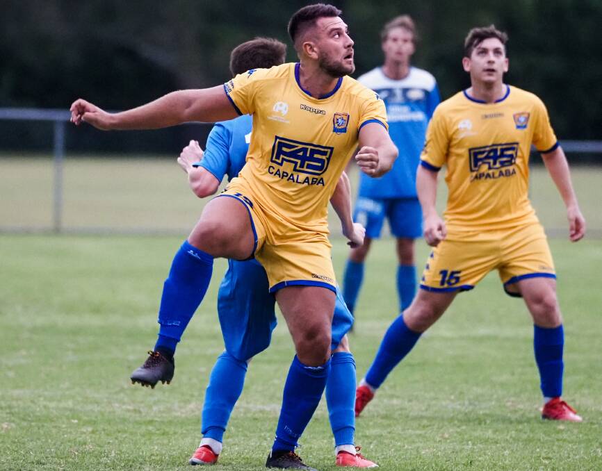 FULL FORCE: Defender Tristan Hugo will lead the Capalaba Bulldogs men's team in 2021. Photo: Alan Minifie/Capalaba FC