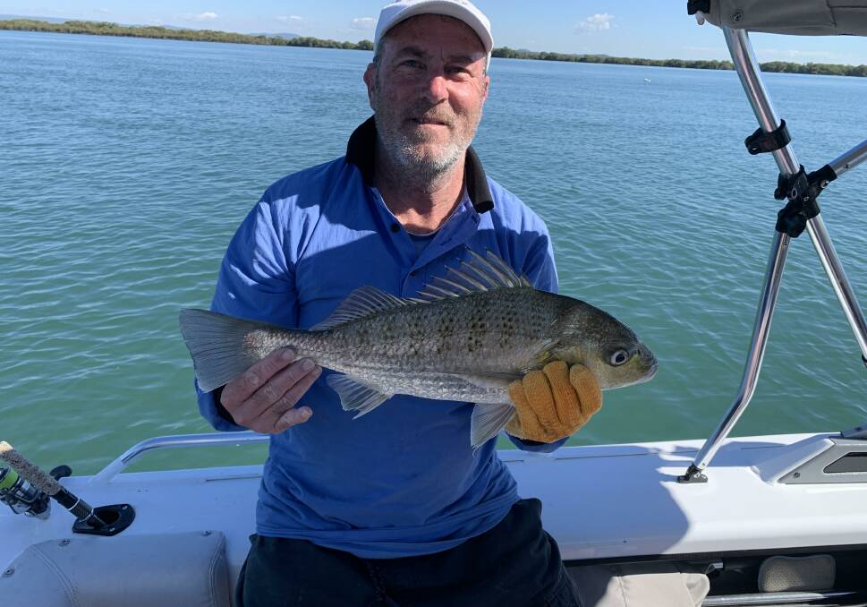 BIG CATCH: Redlands RSL fishing club president Leon Joliffe had a good day while fishing out on the water with a friend. 