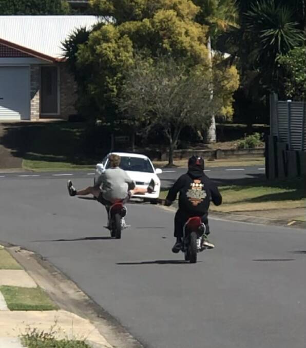 DANGEROUS: Thornlands residents have complained of motorbikes racing through suburbia. Photo: supplied