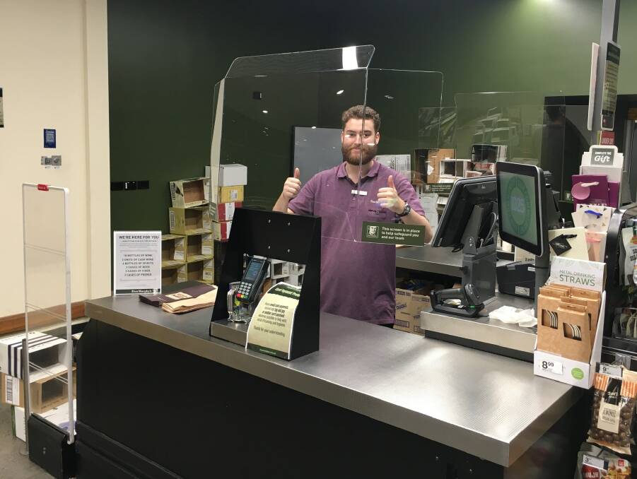 PROTECTION: A perspex shield has already been installed in a New South Wales store at Mona Vale. Employees are happy with them and they will soon be coming to the Redlands. 