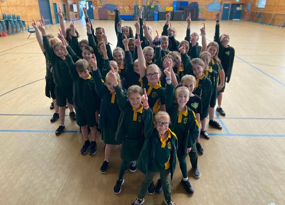 REACH FOR THE STARS: Coolnwynpin State School Students are eyeing and appearance on a Channel 10 television special to be held in place of the Creative Generation school spectacular. 