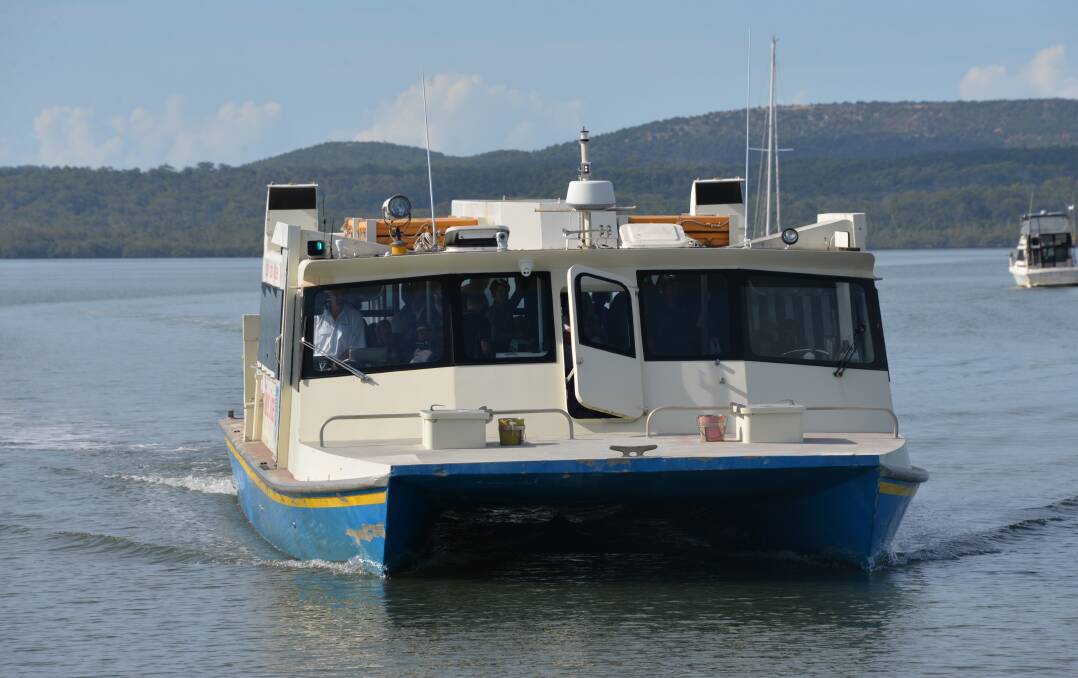TRANSPOT: Ferries are a regular sight on the water off the coast. 