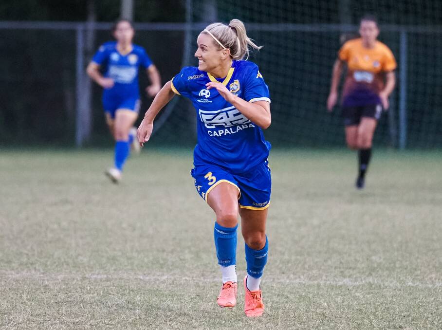 STARRING ROLE: Former Matildas player Amy Chapman scored the winner as the Bulldogs defeated The Gap FC 1-0 in their opening game. Photo: Alan Minifie/Capalaba FC
