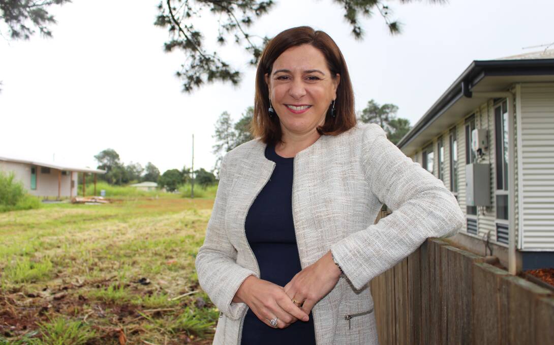 PROMISE: LNP leader Deb Frecklington announced the LNP's road sealing investment plans during a trip to Russell Island on Friday. Photo: Jordan Crick