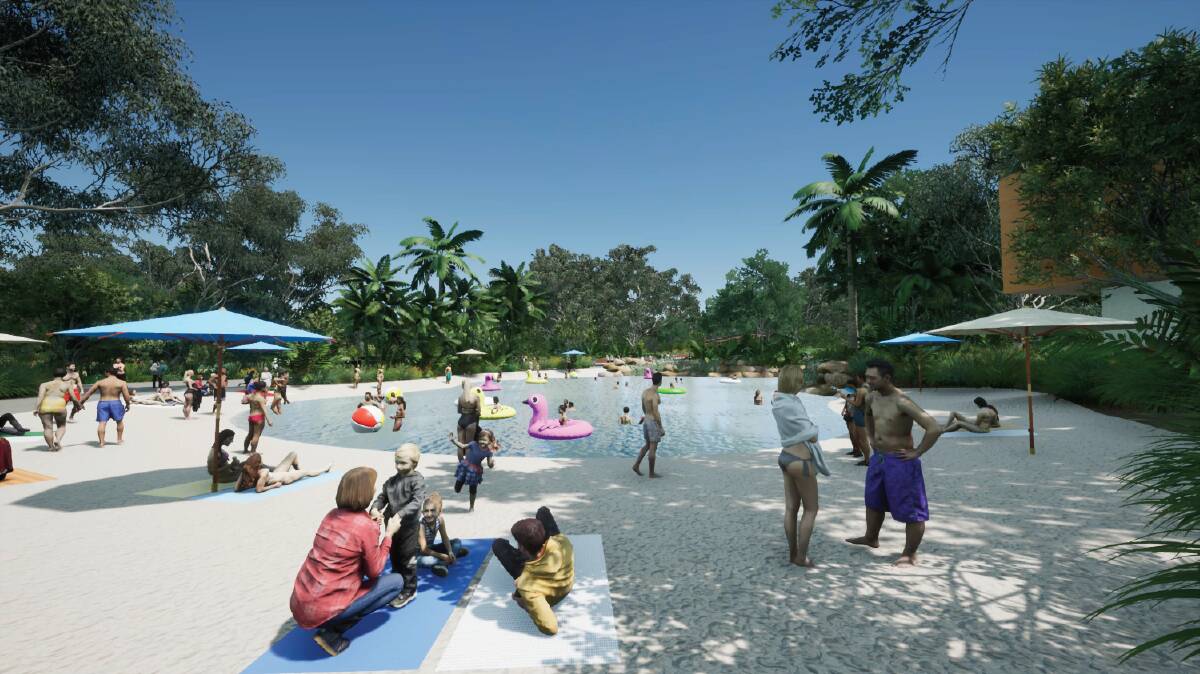 REDLANDS FUTURE: A Southbank-style public lagoon is one of many features outlined in the Birkdale Community Precinct draft master plan. Photo: supplied