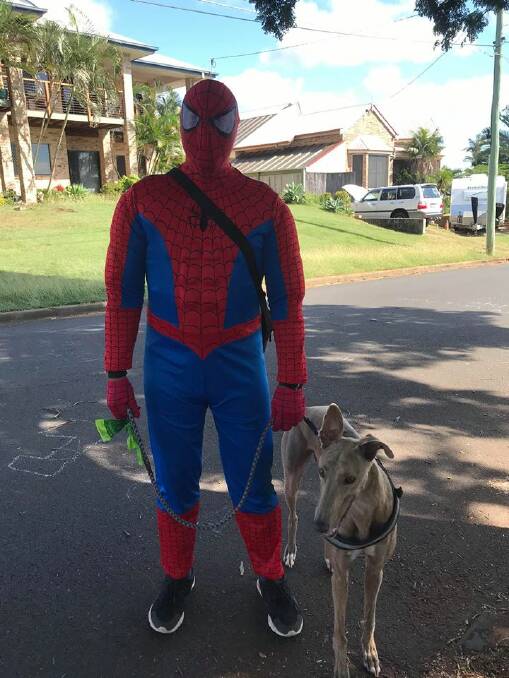 COMMUNITY: Friendly neighbourhood Spider-Man Lima Laulau and dog Bear are spreading joy amid the doom and gloom of the COVID-19 pandemic. 