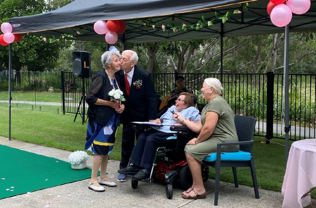 TRUE LOVE: Clifford and Shirlie Canhan renewed their vows during Valentine's Day festivities. Photo: supplied