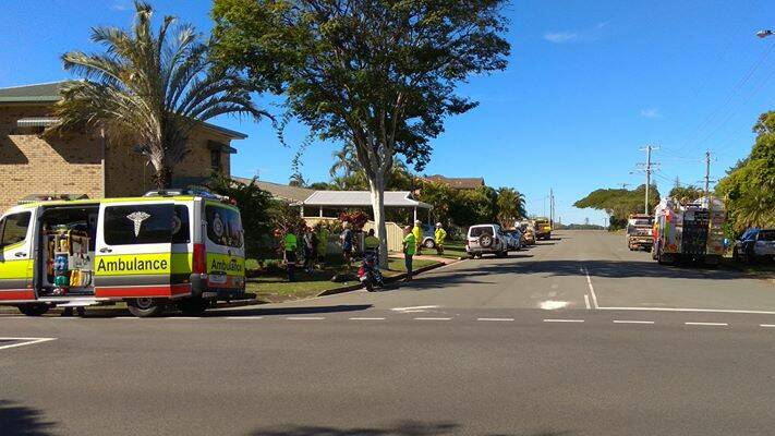 CRASH: The scene of the incident at the intersection of Point O'halloran Road and Orana Street. Photo: Eddie Patel