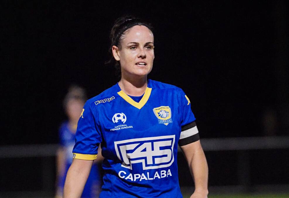TOP GEAR: Midfielder Steph Latham says the Bulldogs have bene working hard during the break. Photo: Alan Minifie/Capalaba FC.