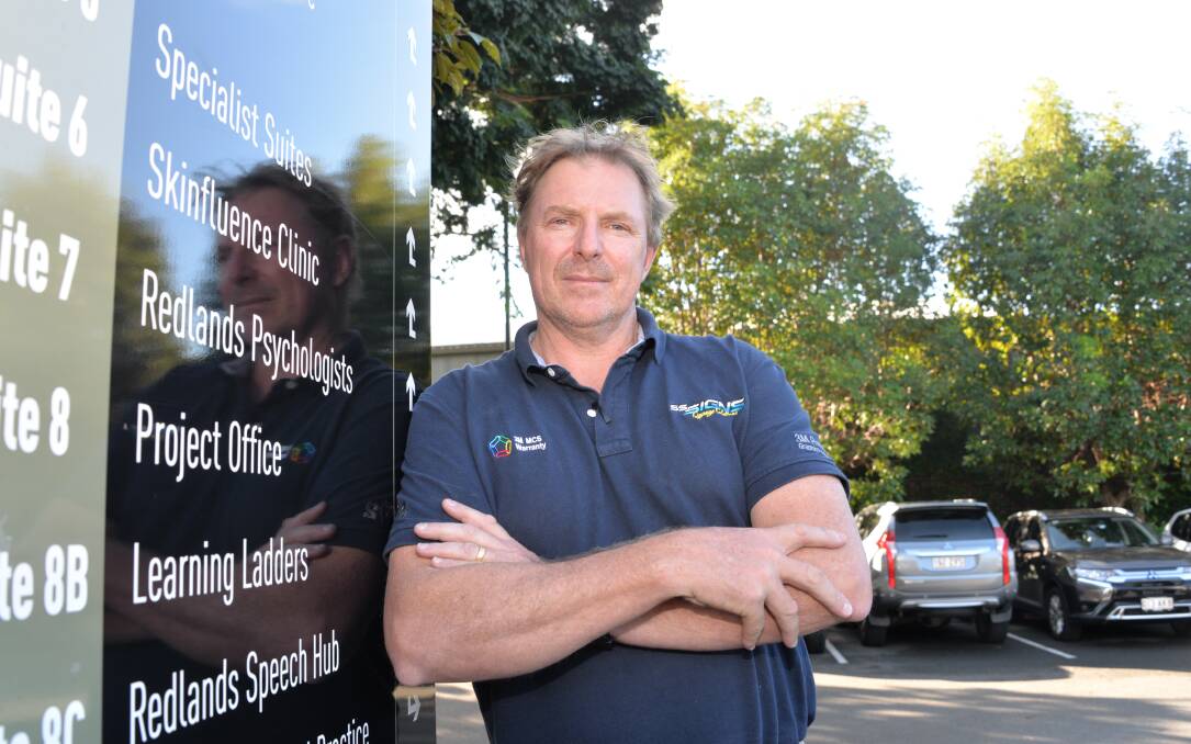 STALWART: Steve Lambourne owns SS Signs and Vehicle Wraps, which trades out of Hub 68 at Ormiston. Photo: Jordan Crick